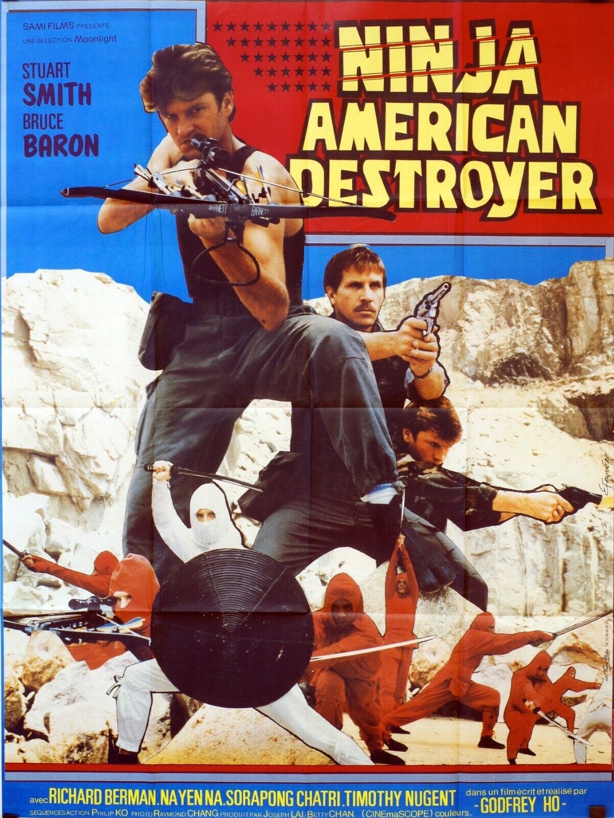 NINJA AMERICAN DESTROYER MOVIE POSTER ORIGINAL 120x160 STUART SMITH