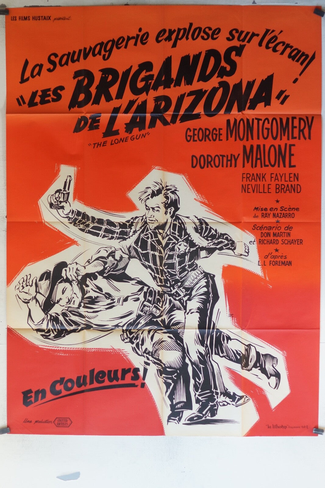 BRIGANDS DE L’ARIZONA (LES) POSTER ORIGINAL 120x160 George Montgomery 