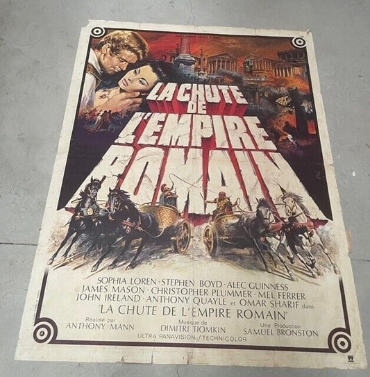 LA CHUTE DE L'EMPIRE ROMAIN, SOPHIA LOREN, MOVIE POSTER ORIGINAL 120x160