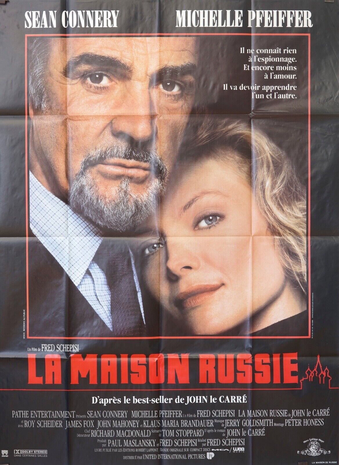 LA MAISON RUSSIE MOVIE POSTER ORIGINAL 120x160 SEAN CONNERY