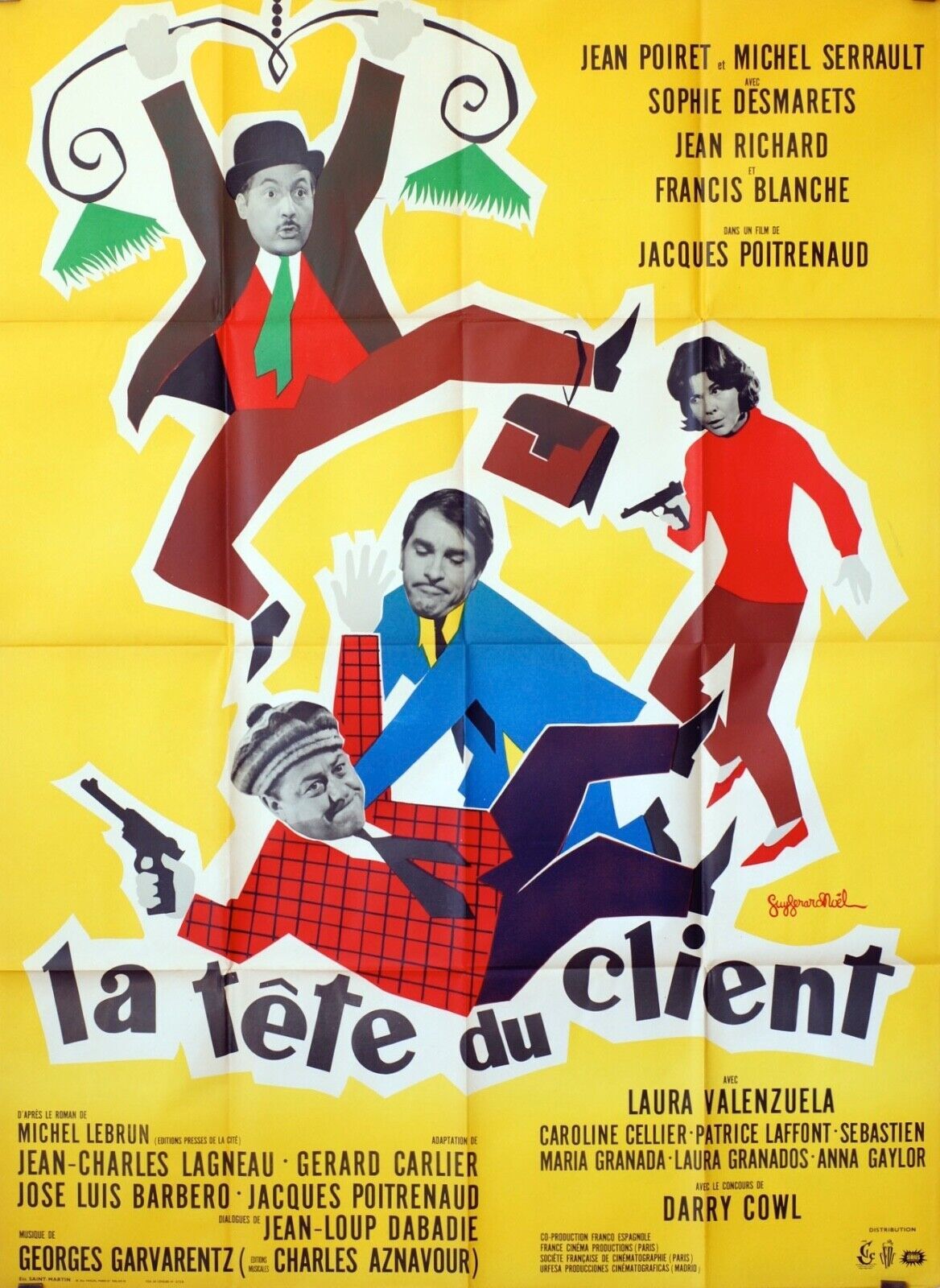 LA TÊTE DU CLIENT ORIGINAL MOVIE POSTER 120x160 LAURA VALENZUELA