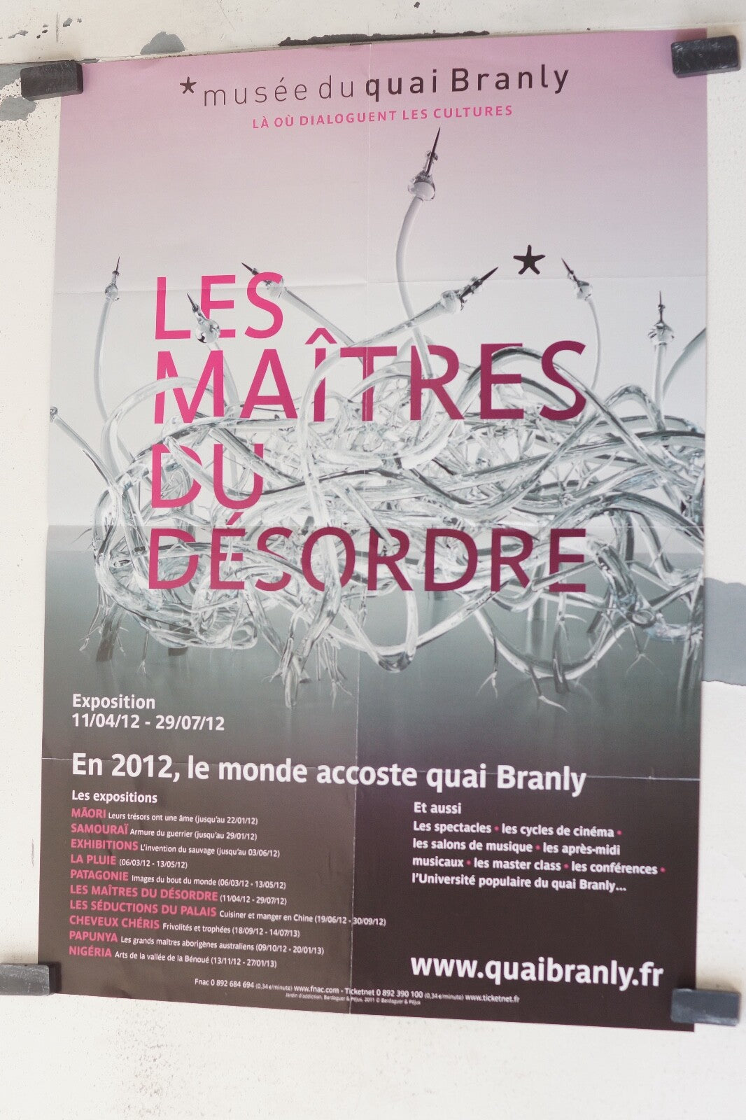 LES MAITRES DU DÉSORDRE, MOVIE POSTER ORIGINAL (40X60) MUSÉE DU QUAI BRANLY
