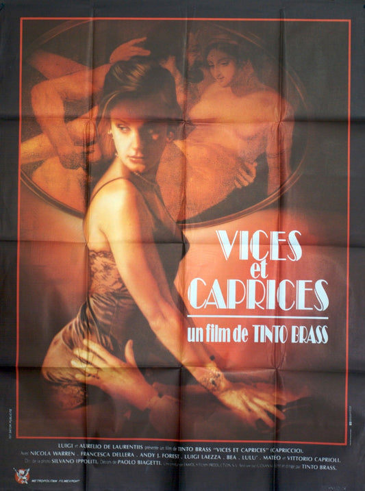 VICES ET CAPRICES TINTO BRASS MOVIE POSTER ORIGINAL (120x160)