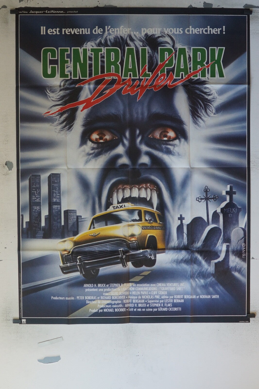 CENTRAL PARK DRIVER MOVIE POSTER ORIGINAL 120x160 MICHAEL DOUGLAS