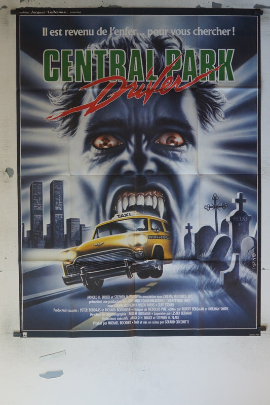 CENTRAL PARK DRIVER MOVIE POSTER ORIGINAL 120x160 MICHAEL DOUGLAS