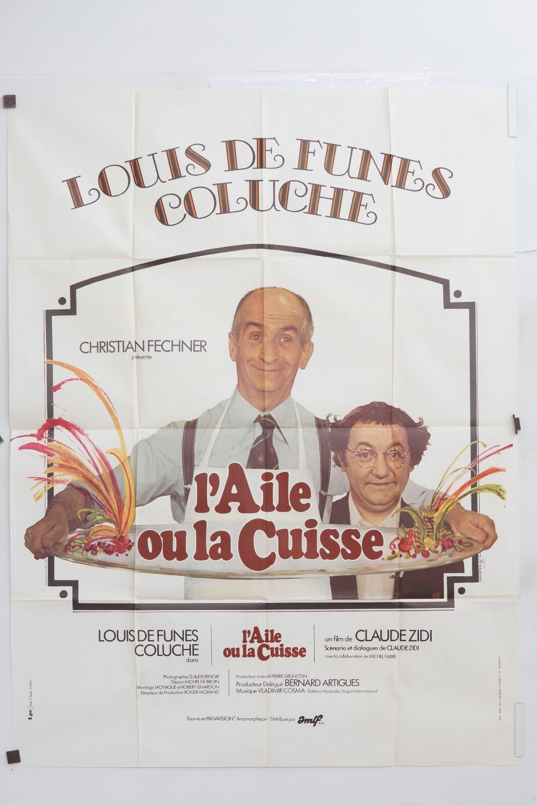 L’AILE OU LA CUISSE movie poster ORIGINAL 120x160 LOUIS DE FUNÈS