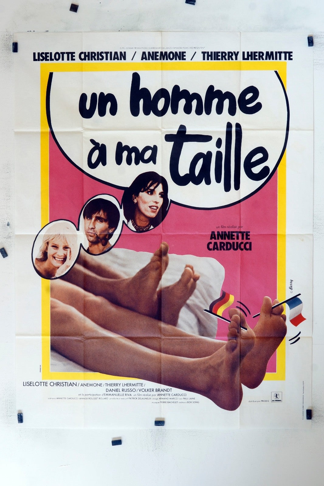 UN HOMME À MA TAILLE ANEMONE 120X160 ORIGINAL MOVIE POSTER