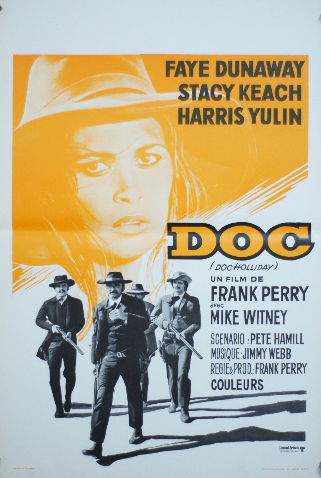 DOC HOLLIDAY Original Poster (Belge Version) DOC