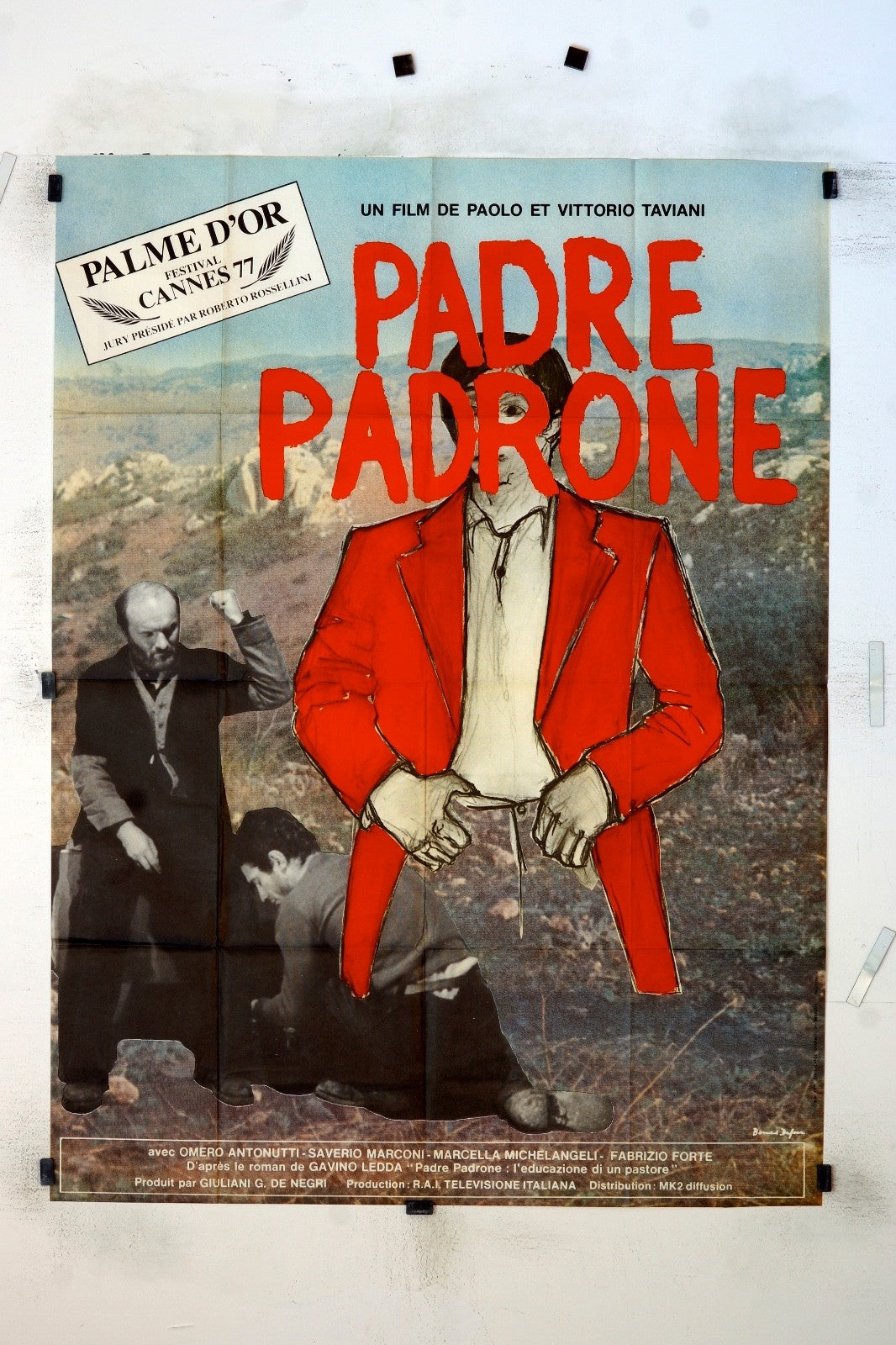 PADRE PADRONE Paolo Taviani &amp; Omero Antonutti MOVIE POSTER 120x160