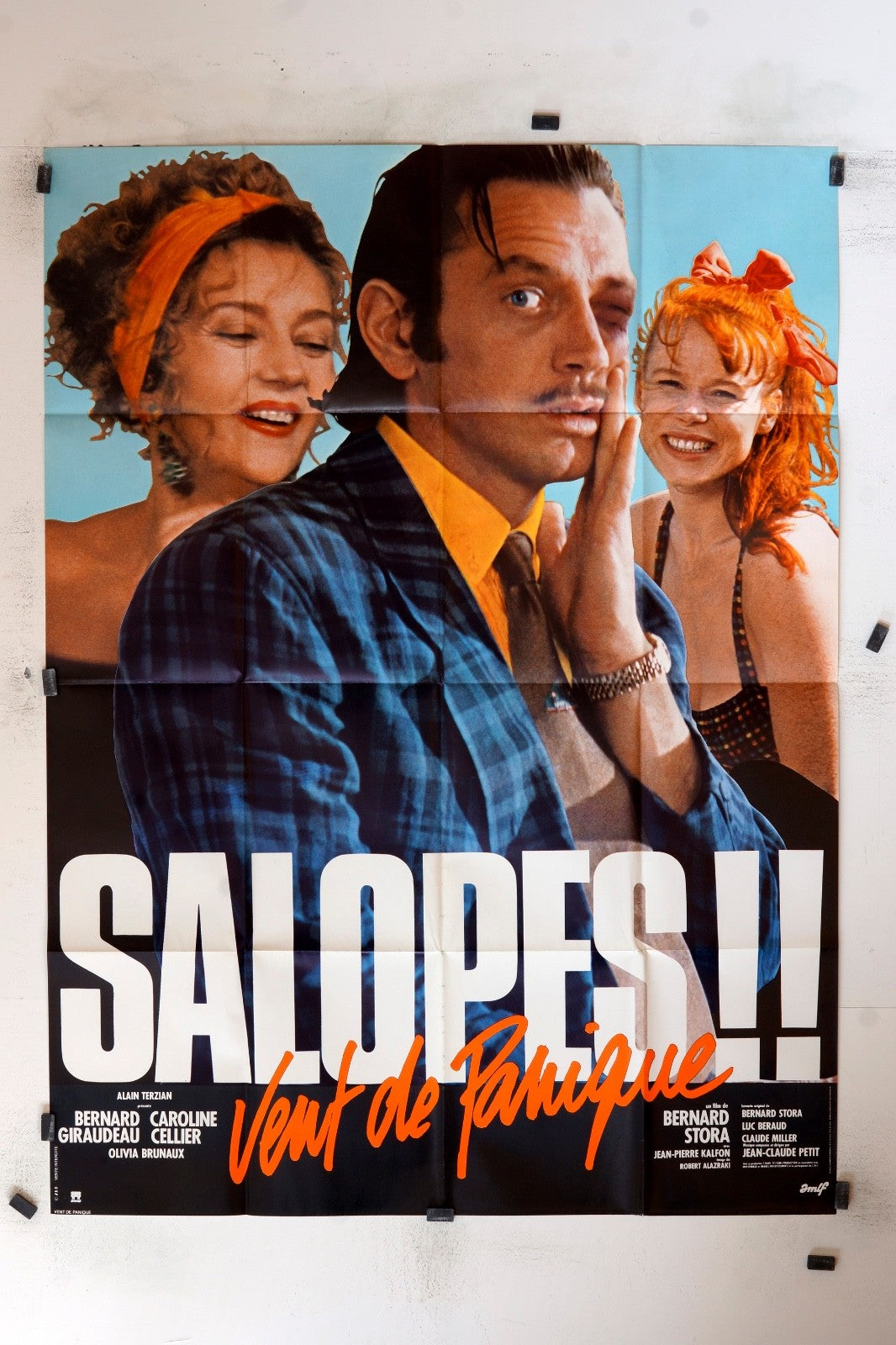 SALOPES !! BERNARD GIRAUDEAU MOVIE POSTER ORIGINAL (120X160)