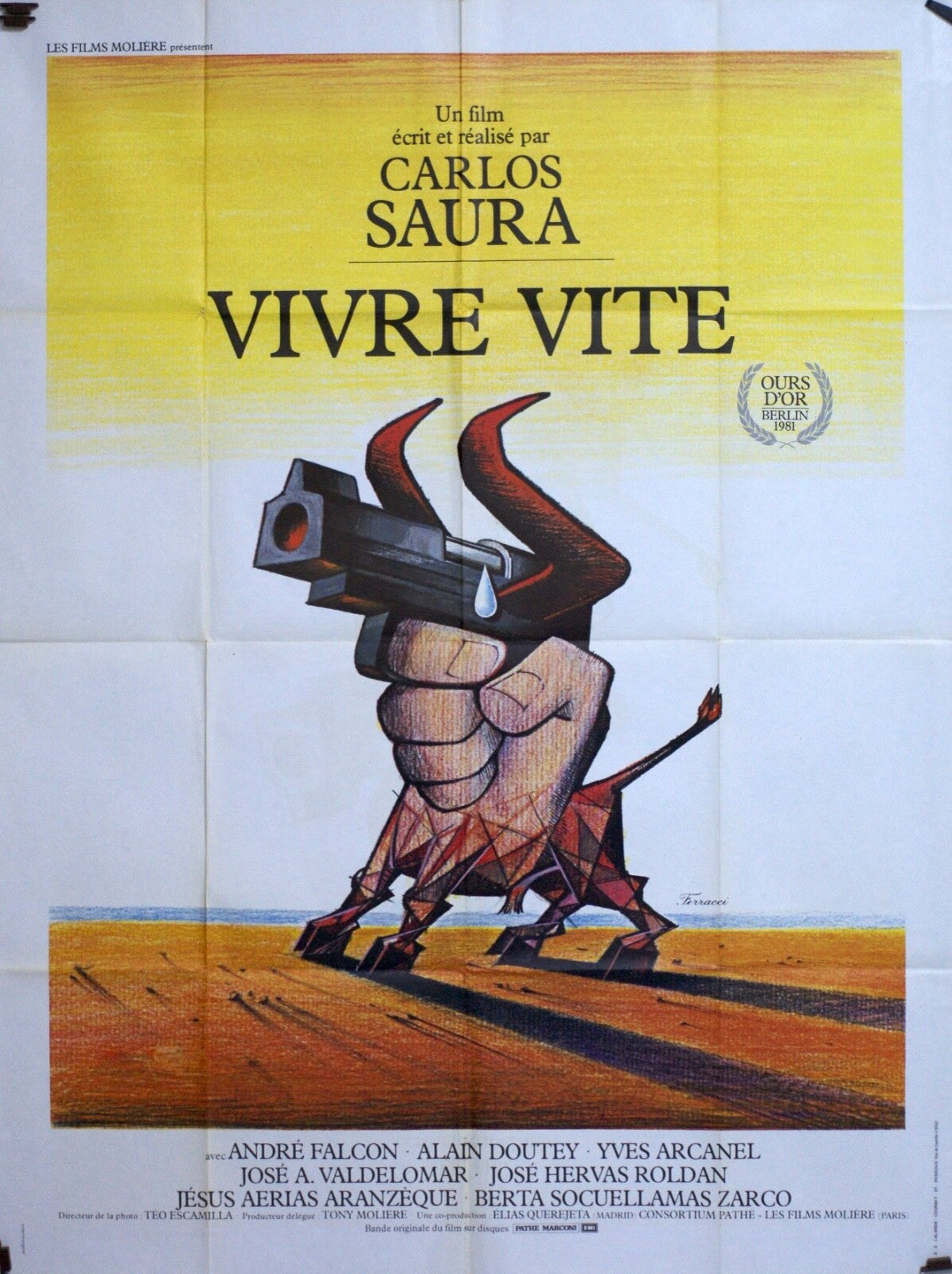 VIVRE VITE POSTER ORIGINAL120x160 LUIGI COMENCINI