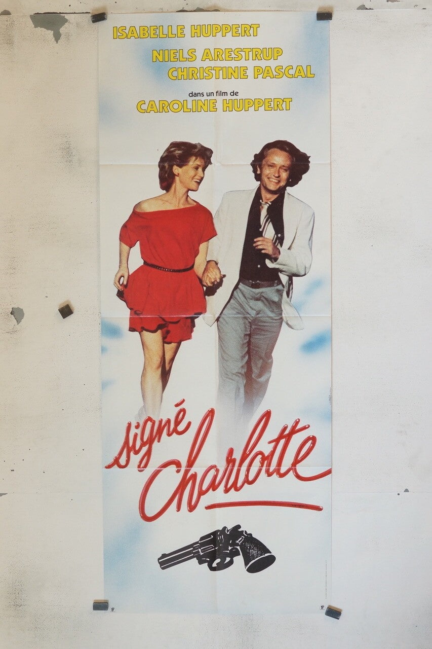 SIGNÉ CHARLOTTE POSTER ORIGINAL 60x160 ISABELLE HUPPERT, NIELS ARESTRUP