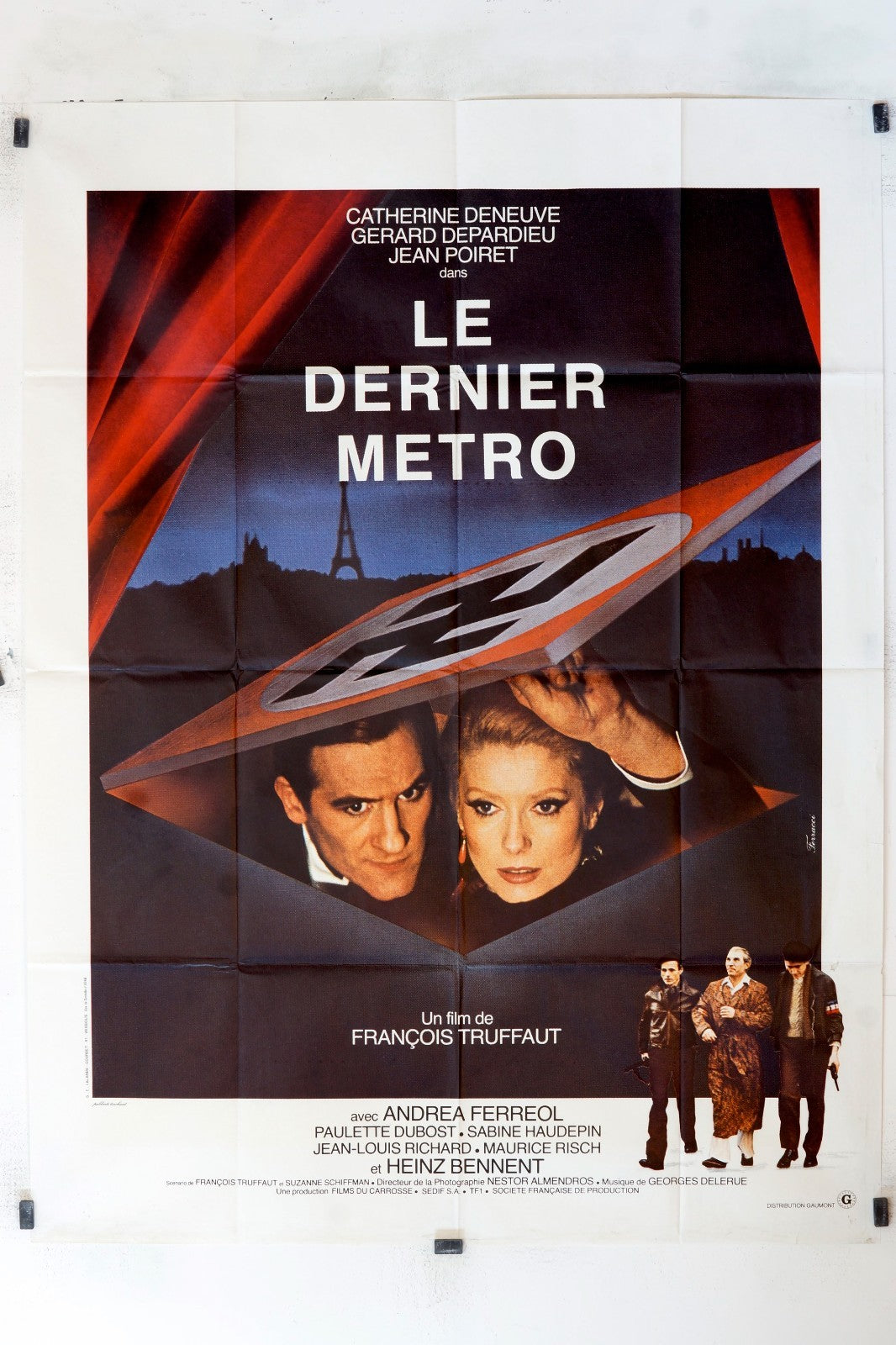 LE DERNIER MÉTRO CATHERINE DENEUVE MOVIE POSTER 120x160