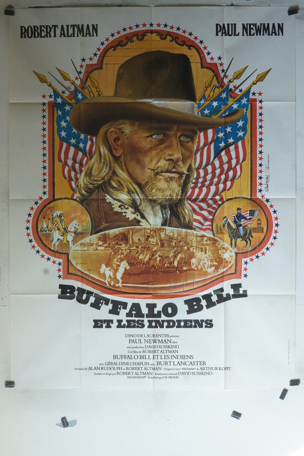 BUFFALO BILL ET LES INDIENS movie poster ORIGINAL 120x160 Paul Newman