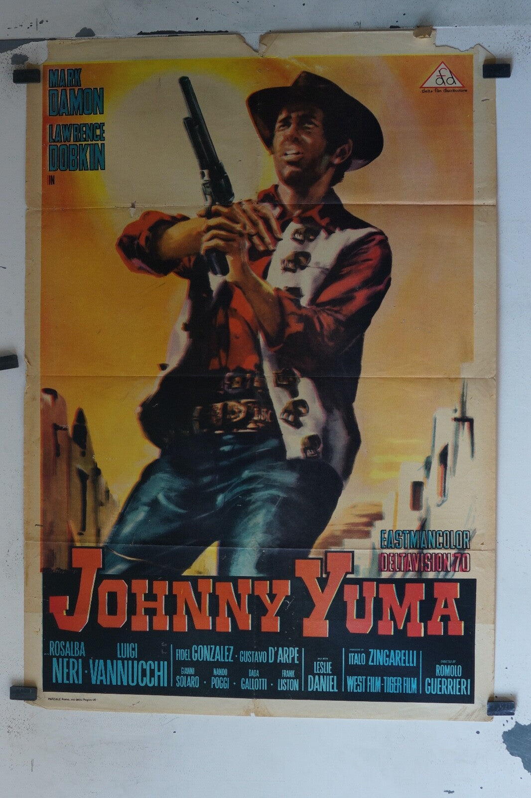 JOHNNY YUMA (1966) ORIGINAL MOVIE POSTER 70x100 MARK DAMON, LAWRENCE DOBKIN