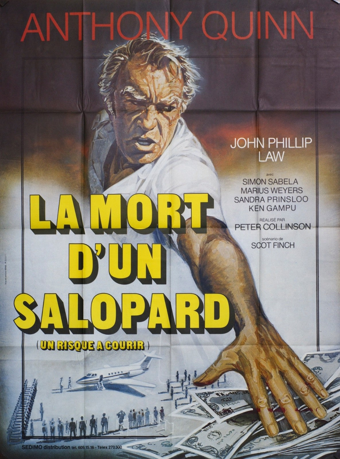 LA MORT D’UN SALOPARD ANTHONY QUINN MOVIE POSTER ORIGINAL 120x160