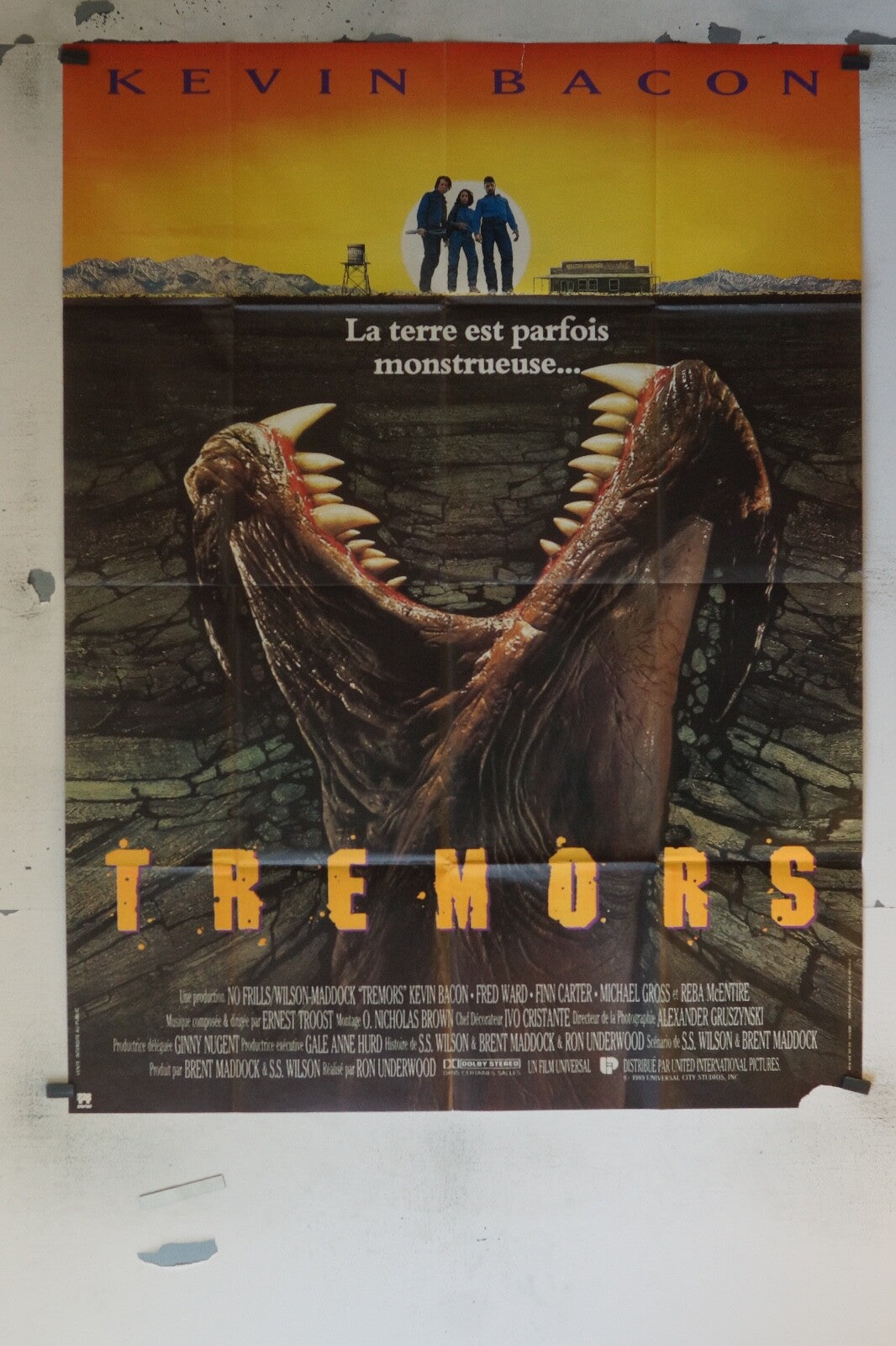 TREMORS MOVIE POSTER ORIGINAL 120x160 KEVIN BACON