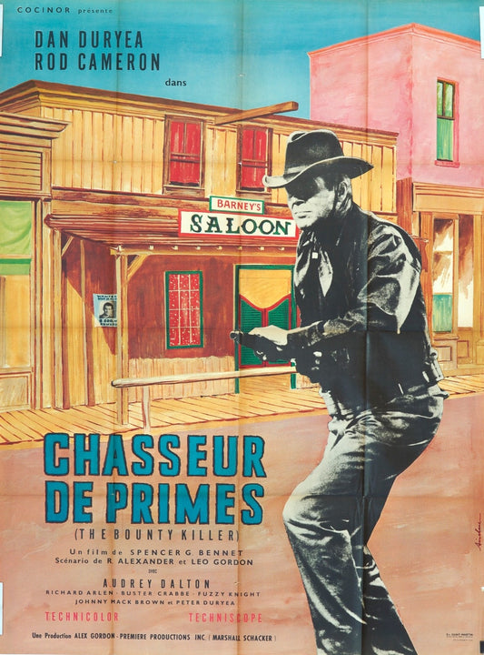 CHASSEUR DE PRIMES  DAN DURYEA ORIGINAL MOVIE POSTER 120x160
