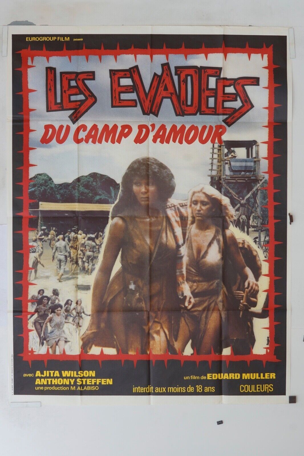 LES ÉVADÉS DU CAMP D’AMOUR ORIGINAL MOVIE POSTER 120x160 AJITA WILSON