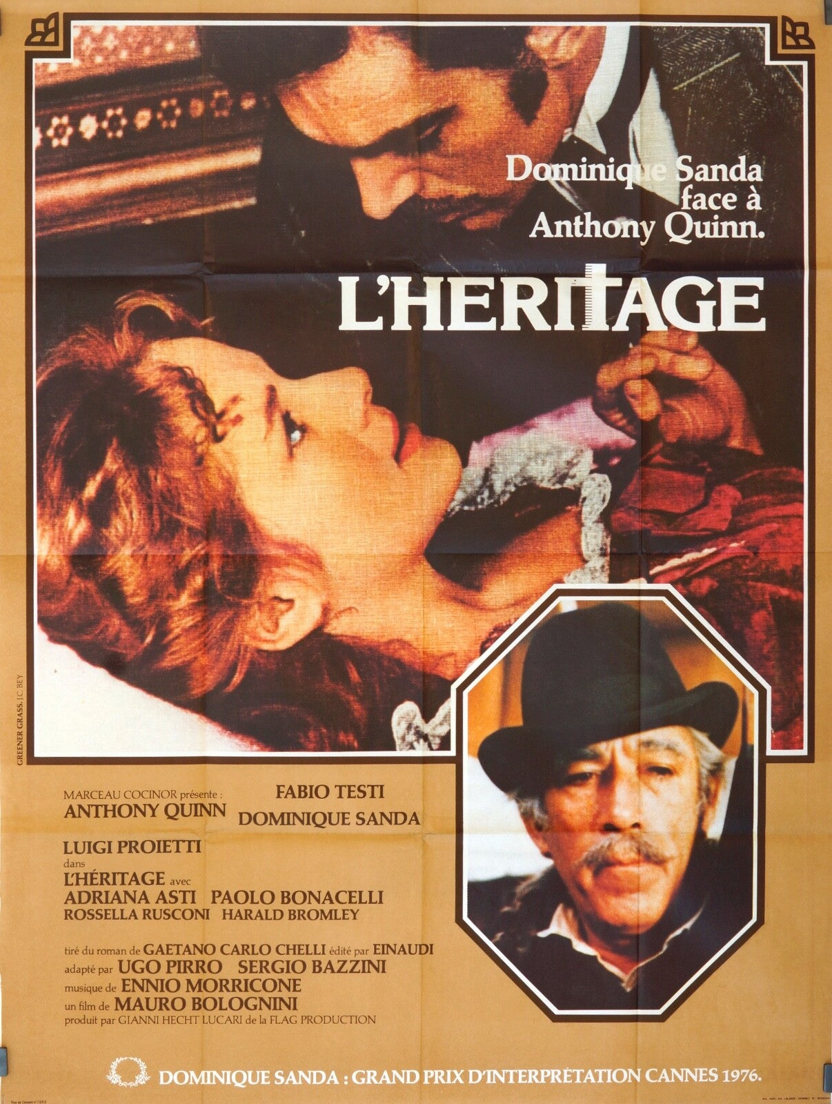 L’HÉRITAGE MOVIE POSTER ORIGINAL 120x160  ANTHONY QUINN