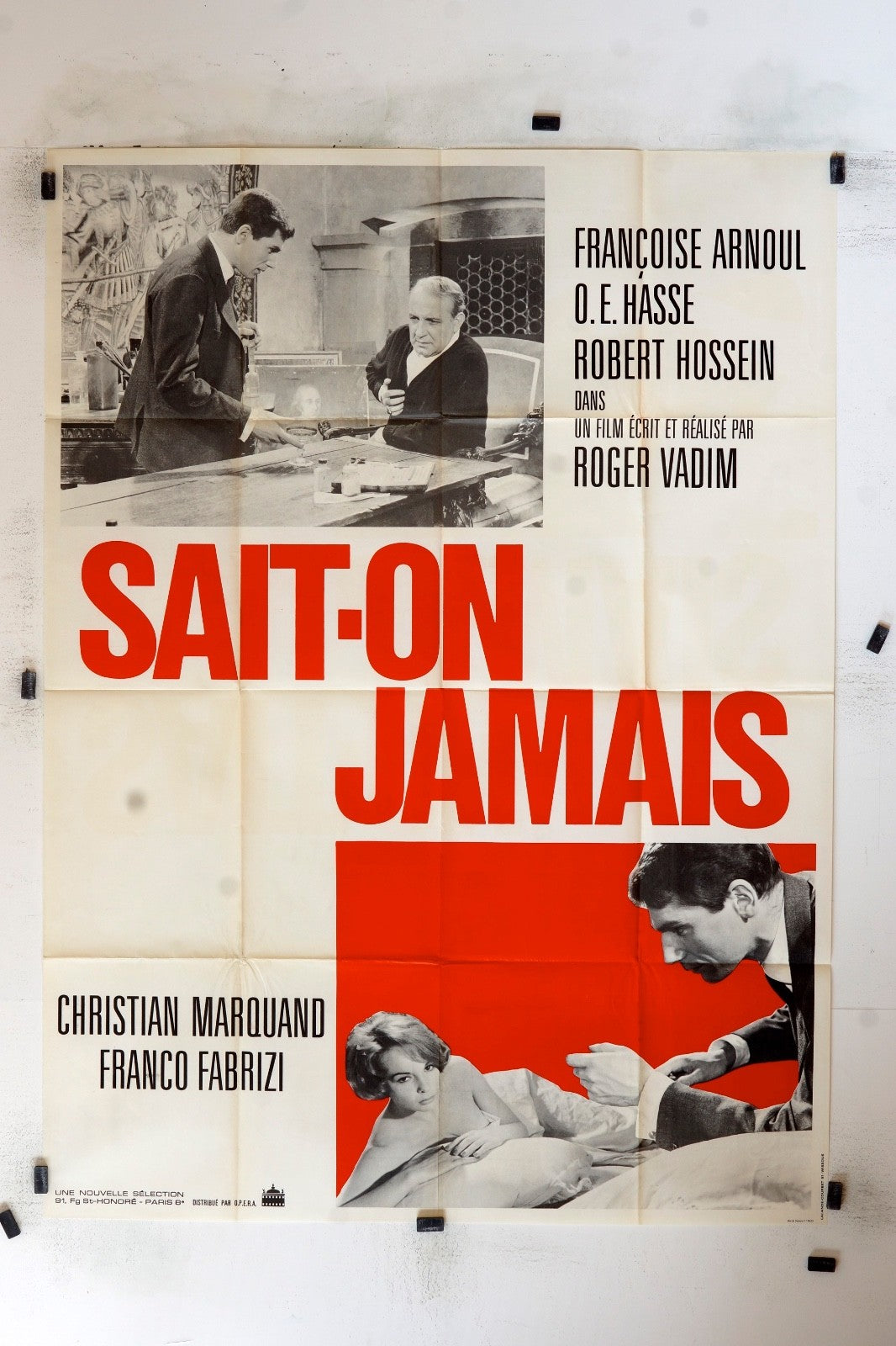 SAIT-ON JAMAIS FRANCOISE ARNOUL MOVIE POSTER ORIGINAL (120X160)