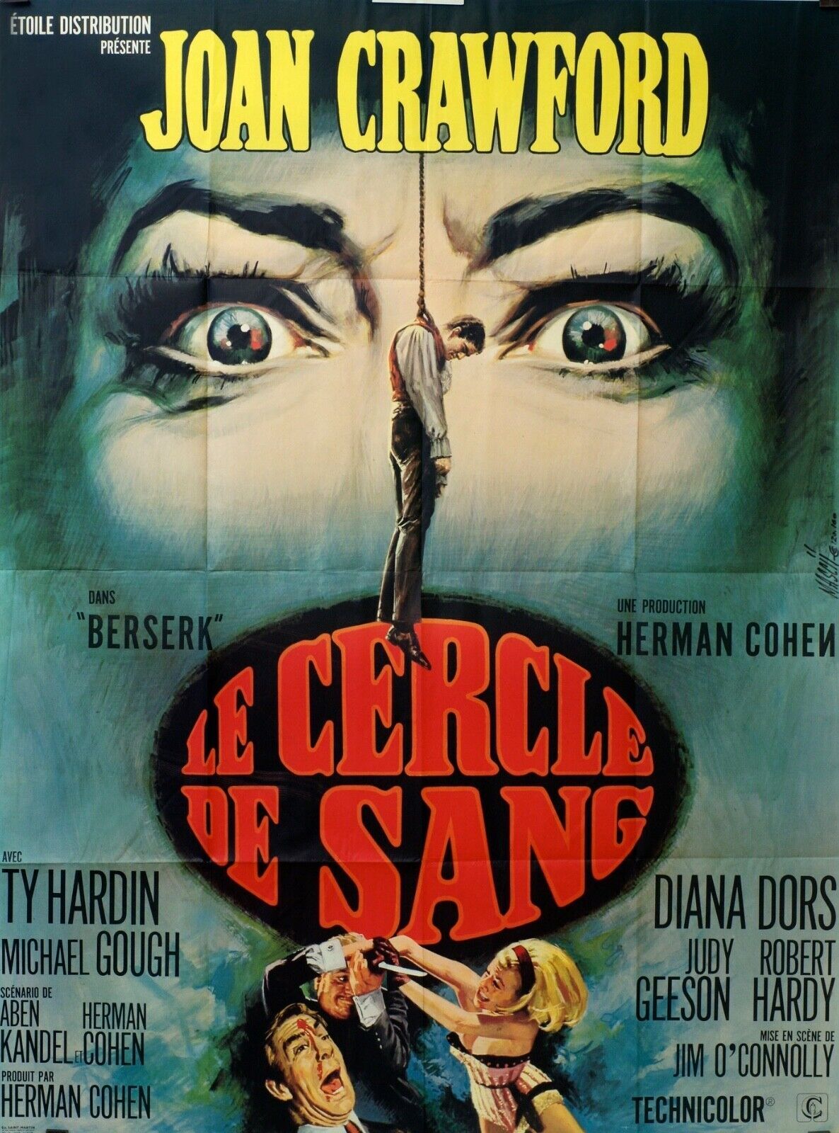 LE CERCLE DE SANG POSTER ORIGINAL 120x160 GLENN CLOSE