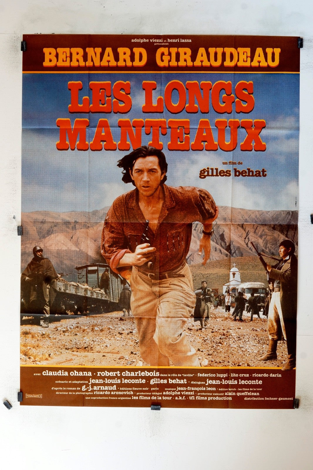 LES LONGS MANTEAUX BERNARD GIRAUDEAU MOVIE POSTER ORIGINAL 120X160