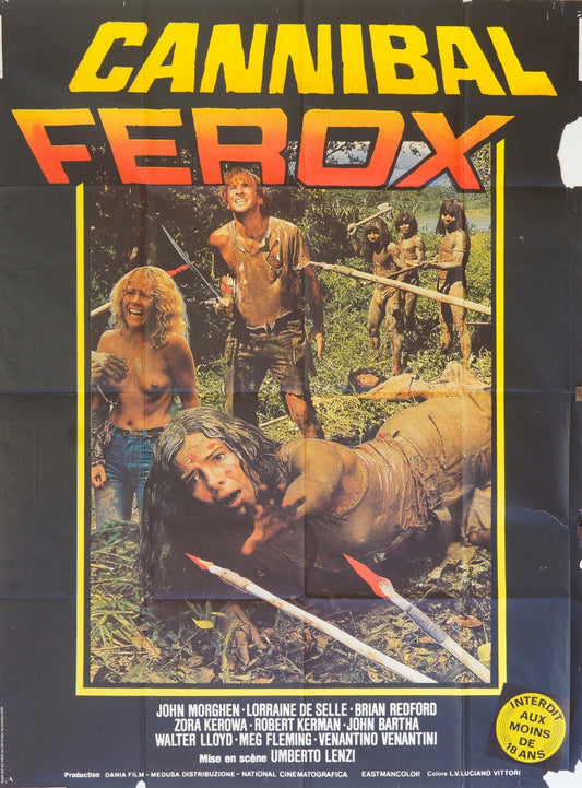 CANNIBAL FEROX  JOH. MORGHEN MOVIE POSTER ORIGINAL 120x160