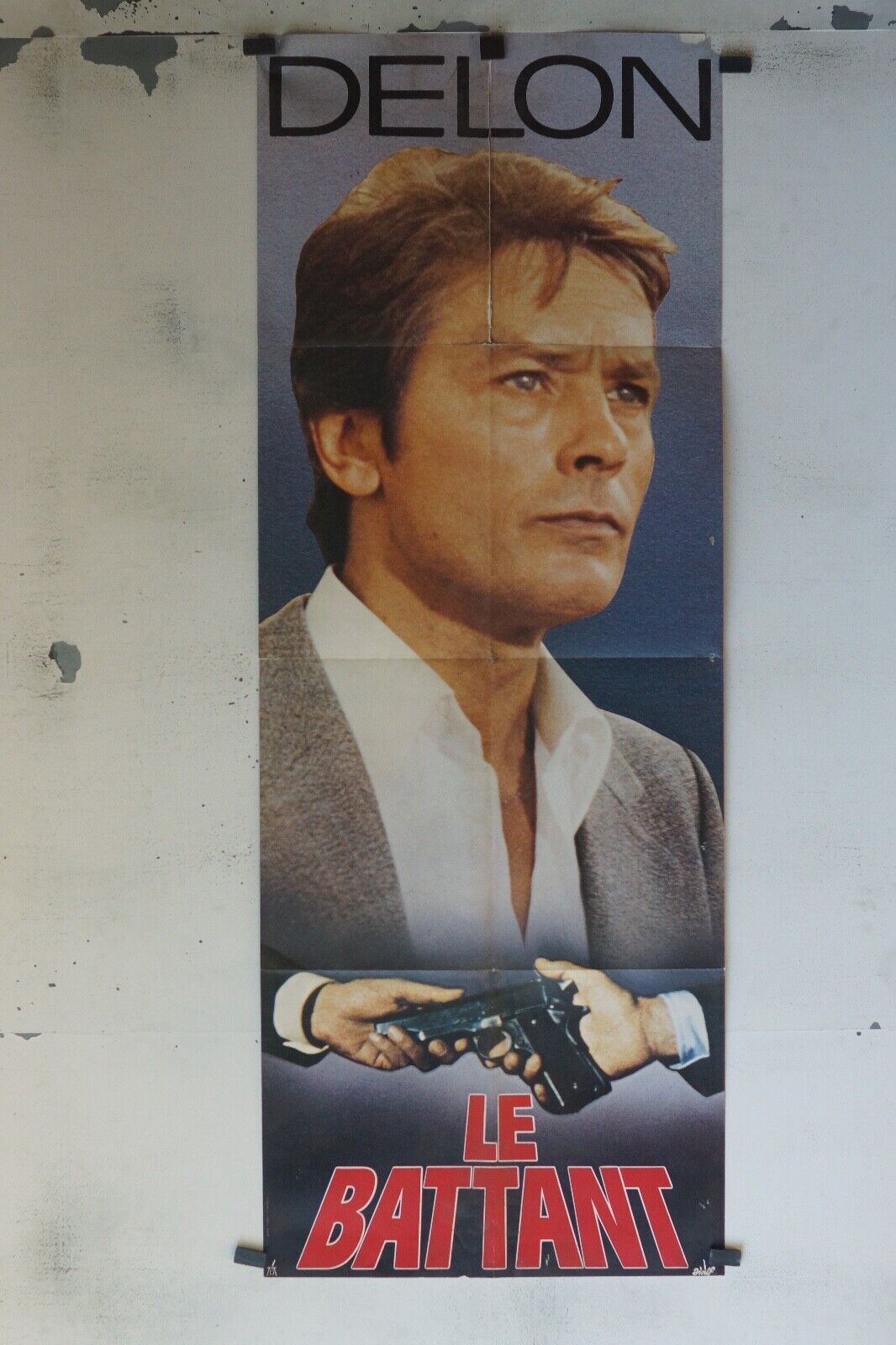 LE BATTANT POSTER ORIGINAL 60x160 DELON