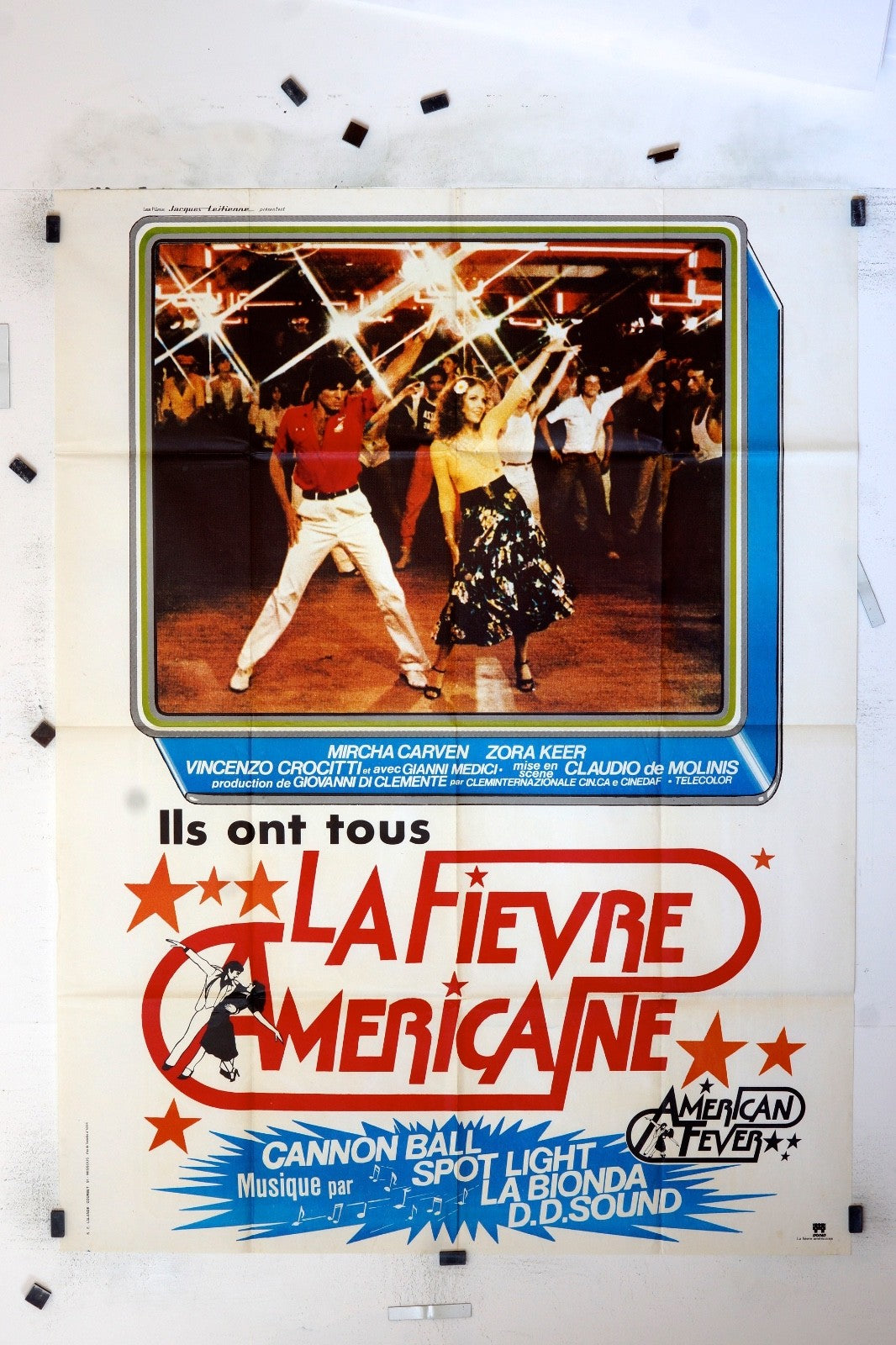 LA FIÈVRE AMÉRICAINE MIRCHA CARVEN MOVIE POSTER ORIGINAL (120X160)