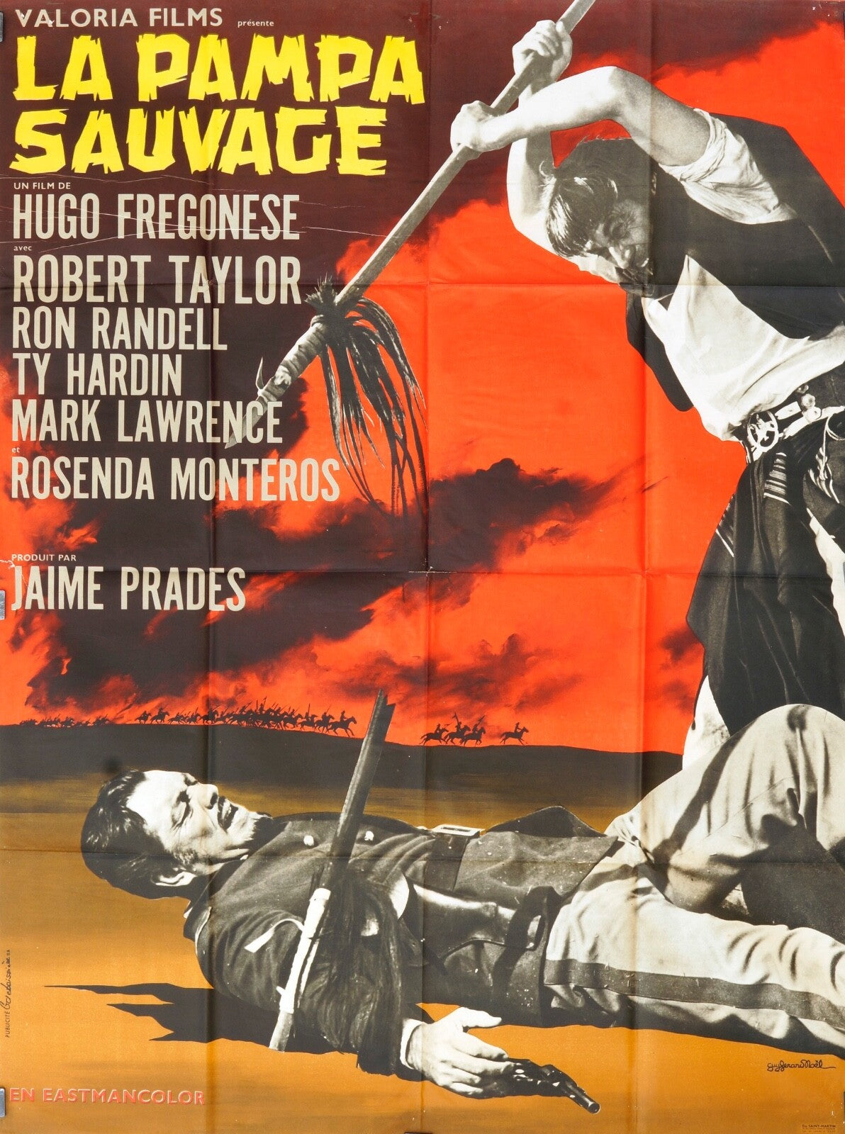 LA PAMPA SAUVAGE POSTER ORIGINAL 120x160 HUGO FREGONESE