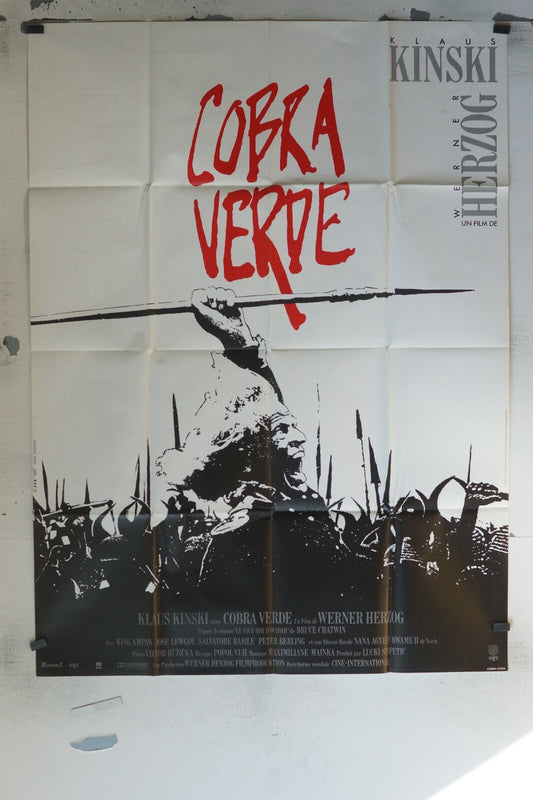 COBRA VERDE MOVIE POSTER ORIGINAL 120x160 KLAUS KINSKI