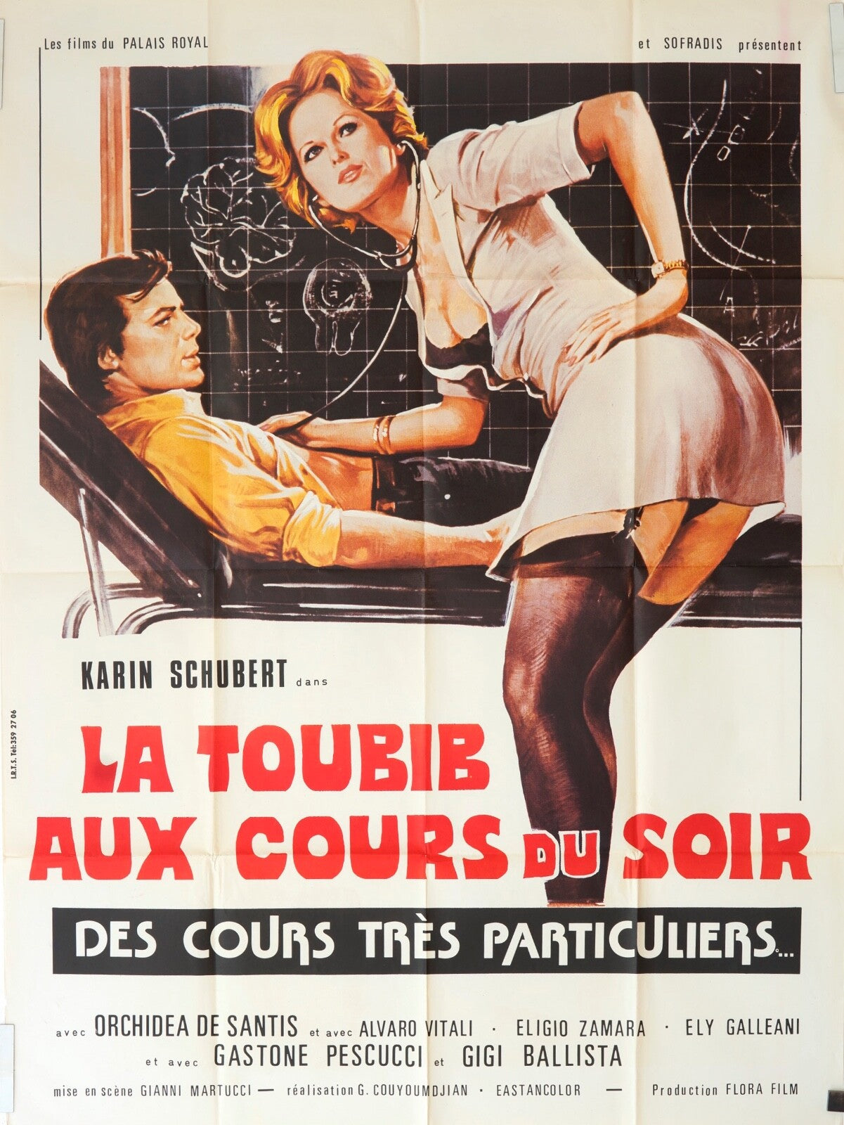 LE TOUBIB AU COURS DU SOIR MOVIE POSTER ORIGINAL 120x160 KARIN SHUBERT