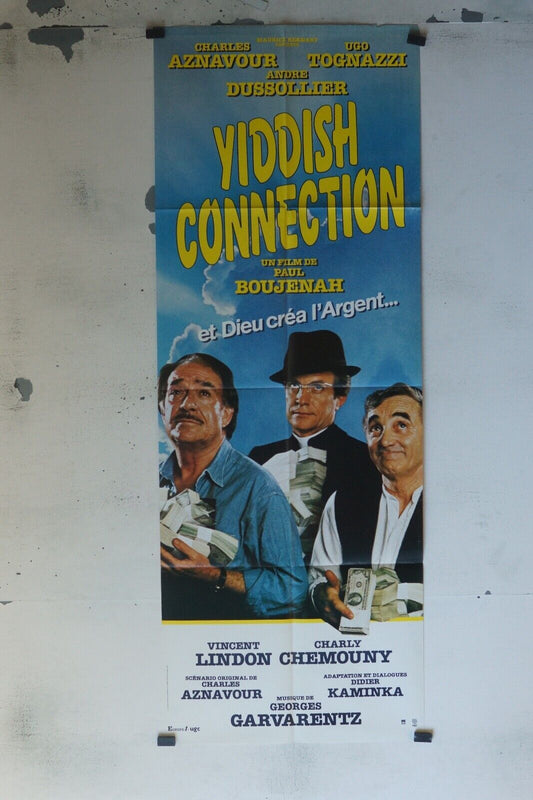 YIDDISH CONNECTION POSTER ORIGINAL 60x160 CHARLES AZNAVOUR