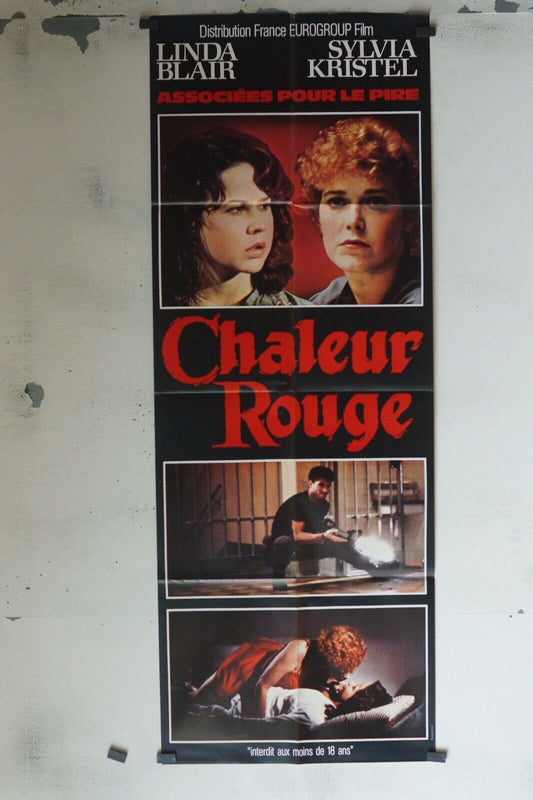 CHALEUR ROUGE POSTER ORIGINAL 60x160 LINDA BLAIR