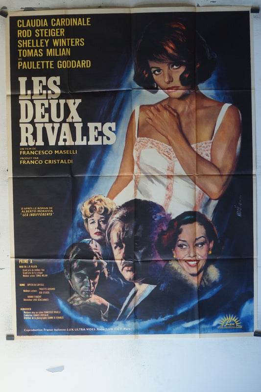 DEUX RIVALES MOVIE POSTER ORIGINAL 120x160 Claudia Cardinale , Rod Steiger