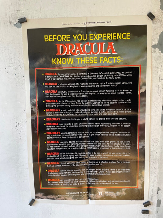 DRACULA 1979 TEASER DRACULA FACTS FRANK LANGELLA (70X100)