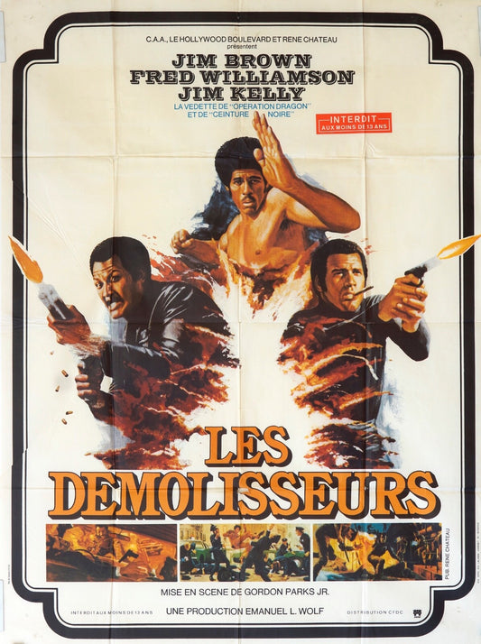 LES DÉMOLISSEURS MOVIE POSTER ORIGINAL 120x160 JIM BROWN