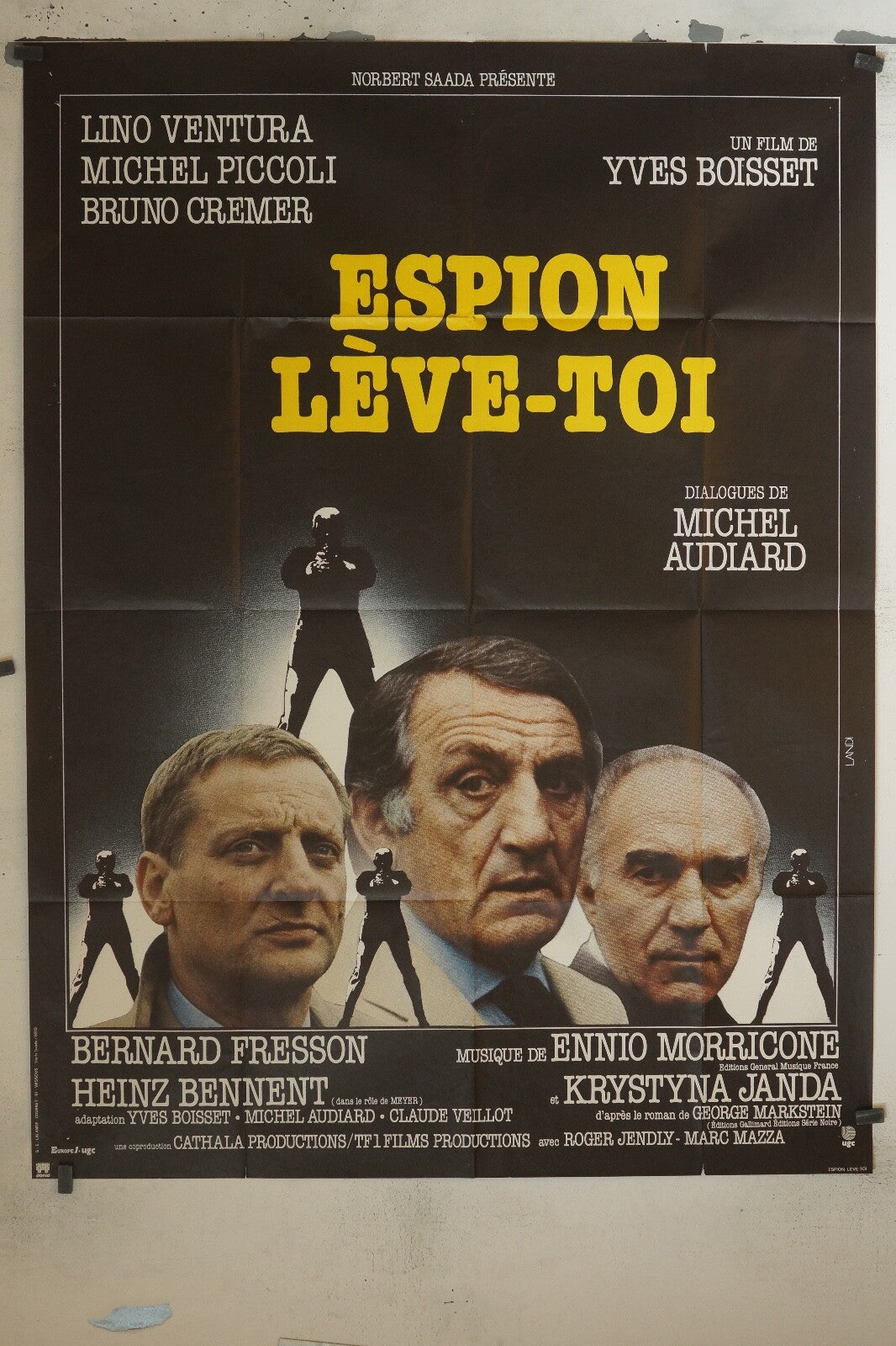 ESPION LÈVE-TOI MOVIE POSTER ORIGINAL 120x160 LINO VENTURA