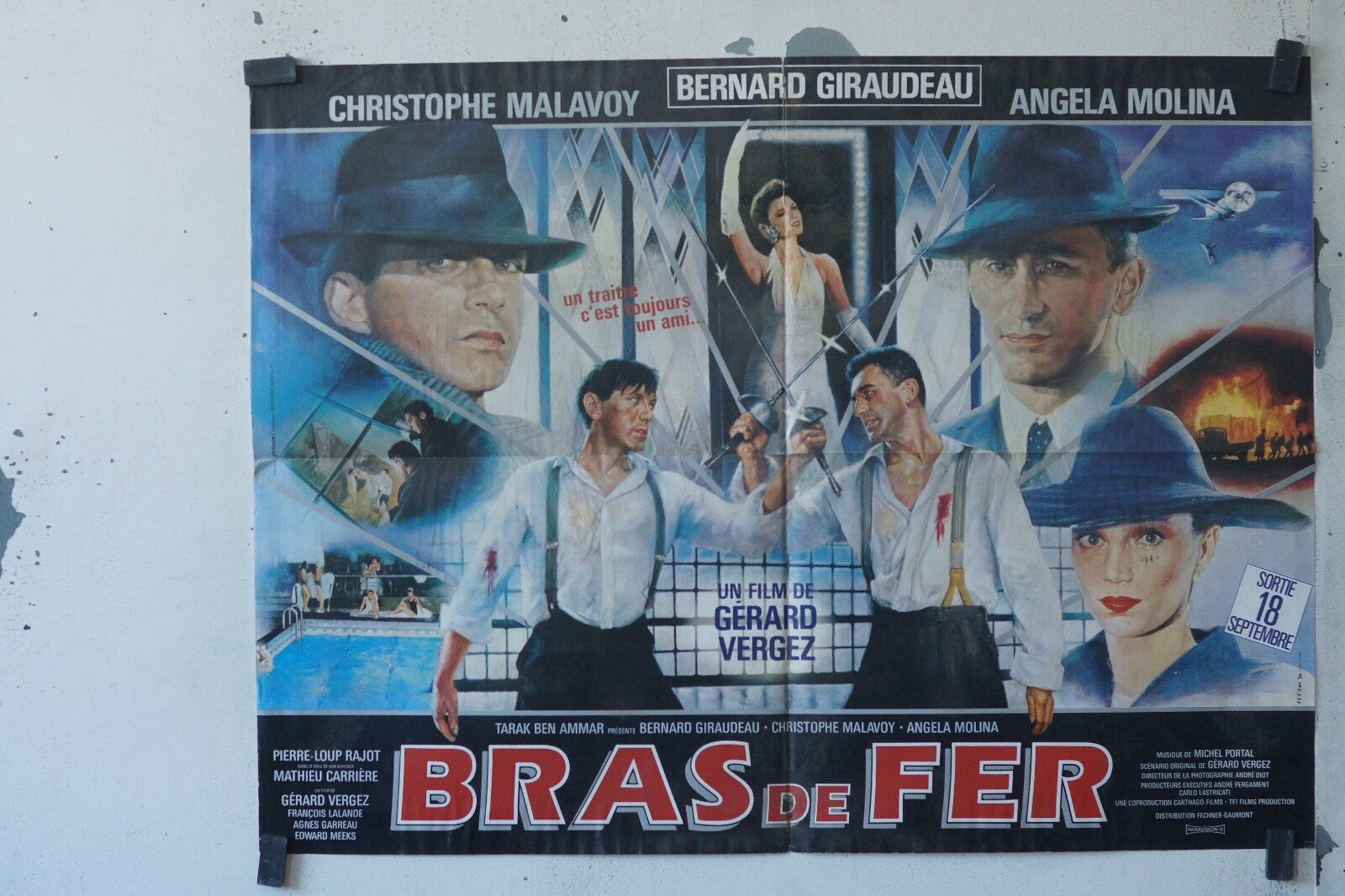 BRAS DE FER POSTER ORIGINAL (40X60) CHRISTOPHE MALAVOY