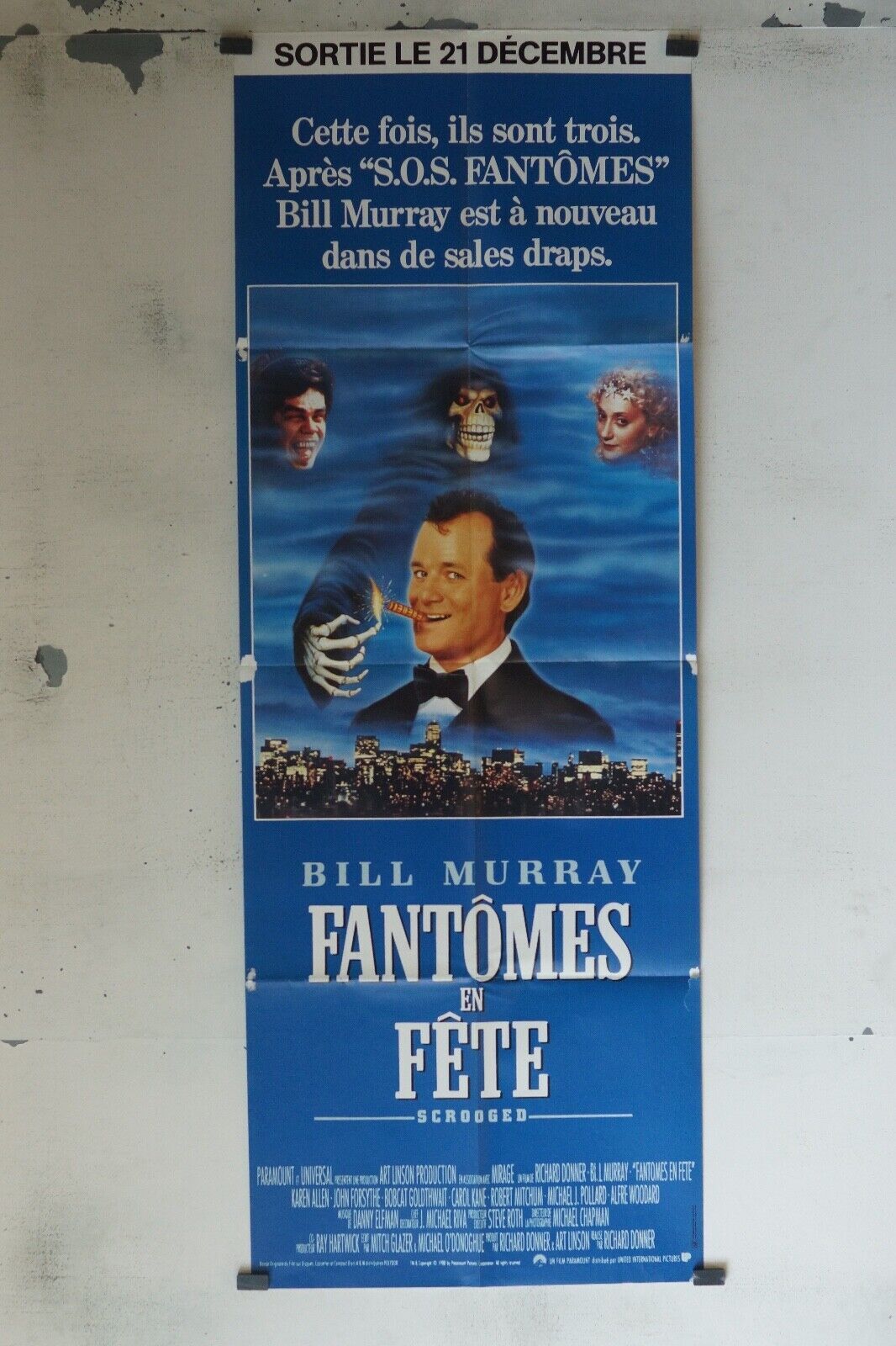 FANTÔMES EN FÊTE 60x160 ORIGINAL POSTER BILL MURAY