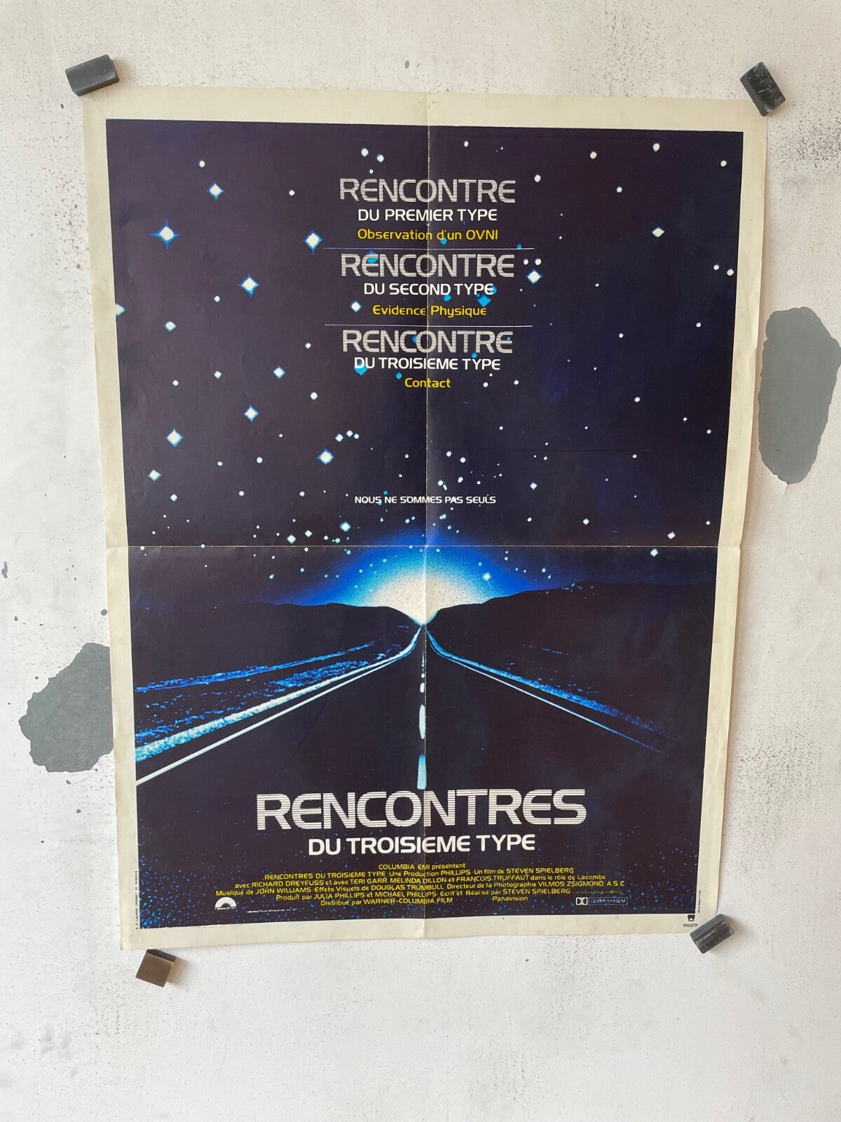 RENCONTRES DU TROISIÈME TYPE MOVIE POSTER ORIGINAL (60X80) RICHARD DREYFUSS