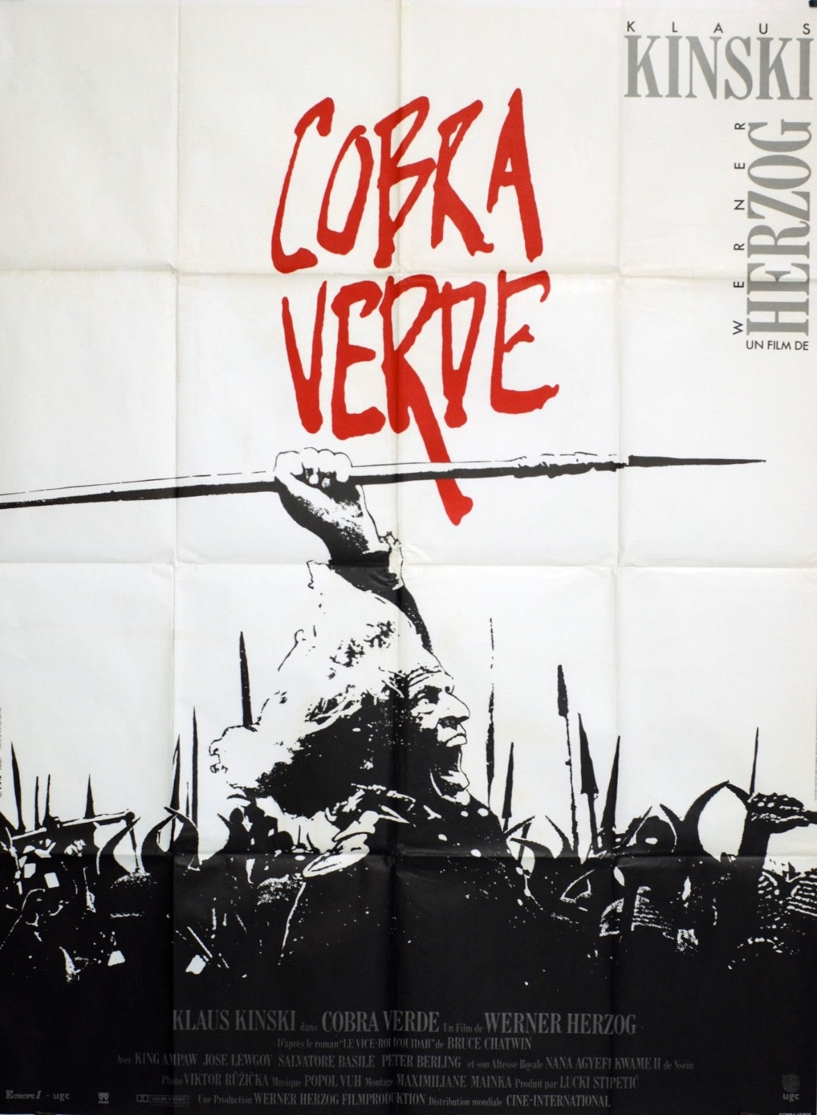 COBRA VERDE KLAUS KINSKI MOVIE POSTER ORIGINAL 120x160