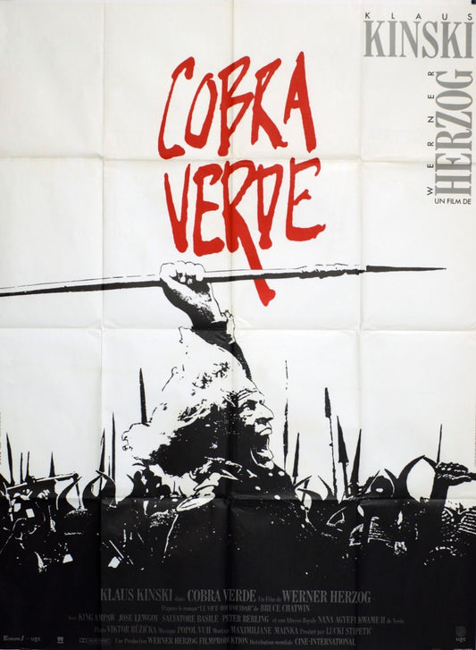 COBRA VERDE KLAUS KINSKI MOVIE POSTER ORIGINAL 120x160