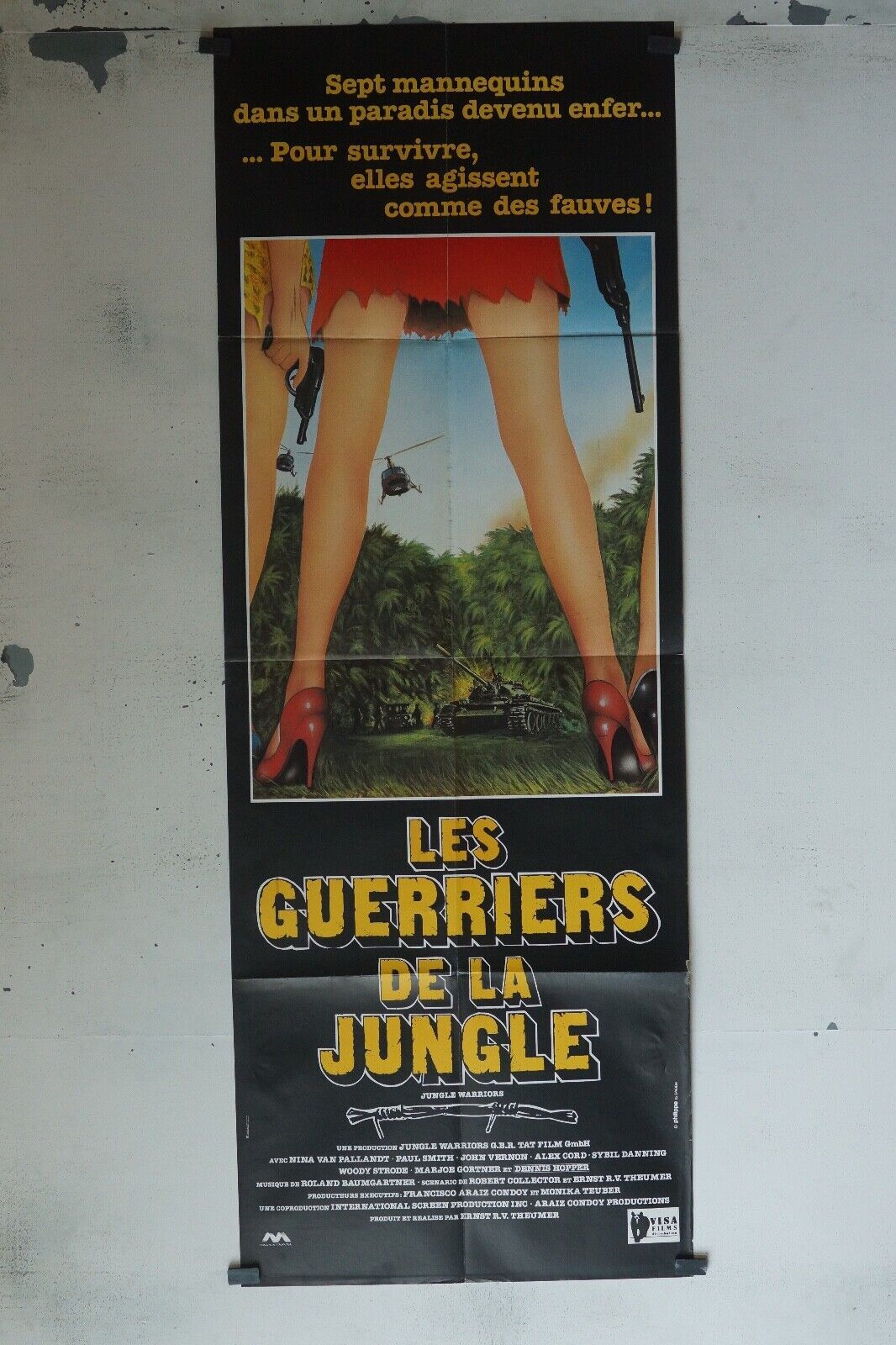 LES GUERRIERS DE LA JUNGLE 60x160 ORIGINAL POSTER