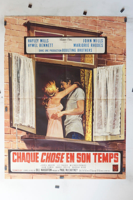 CHAQUE CHOSE EN SON TEMPS HAYLEY MILLIS MOVIE POSTER ORIGINAL 120x160