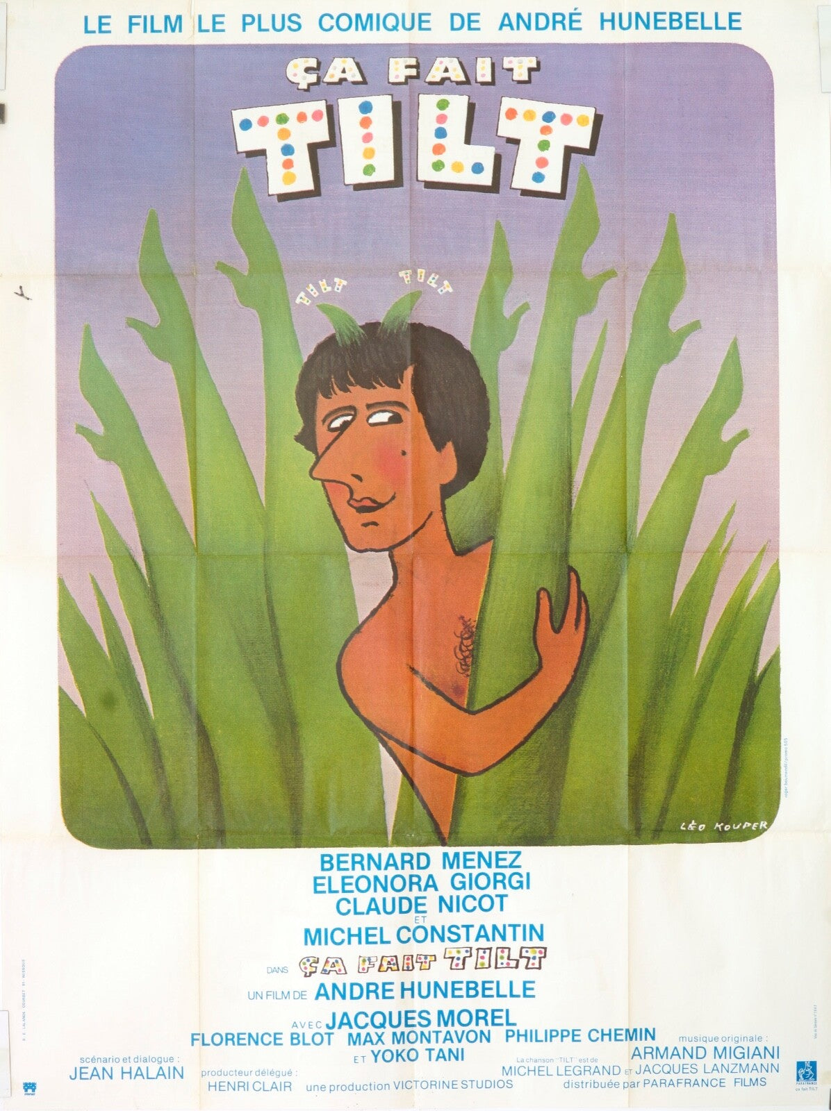 CA FAIT TILT ORIGINAL MOVIE POSTER120x160  Bernard Menez