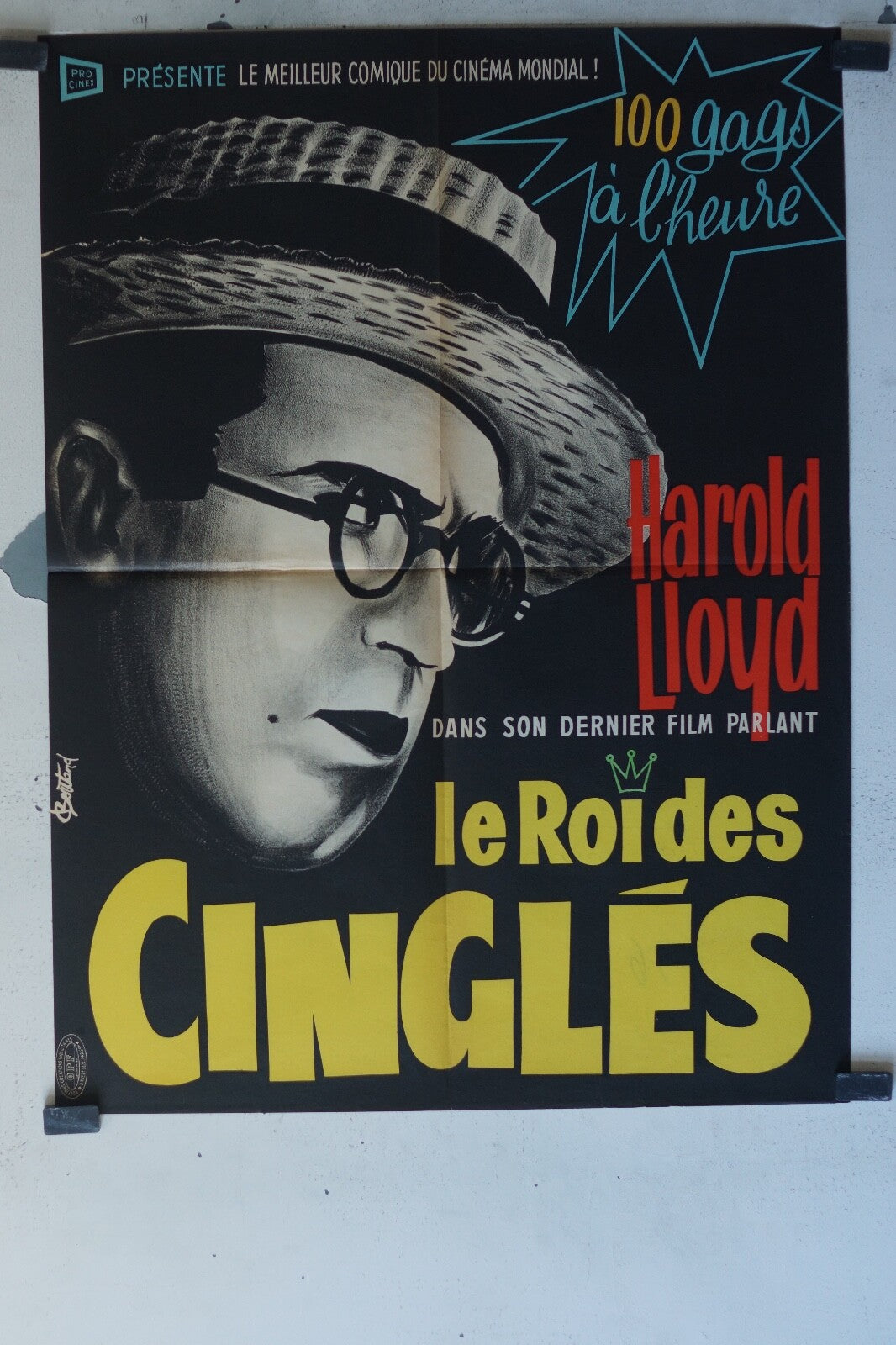 ROI DES CINGLES (LE) MOVIE POSTER ORIGINAL (60X80) Harold Lloyd 