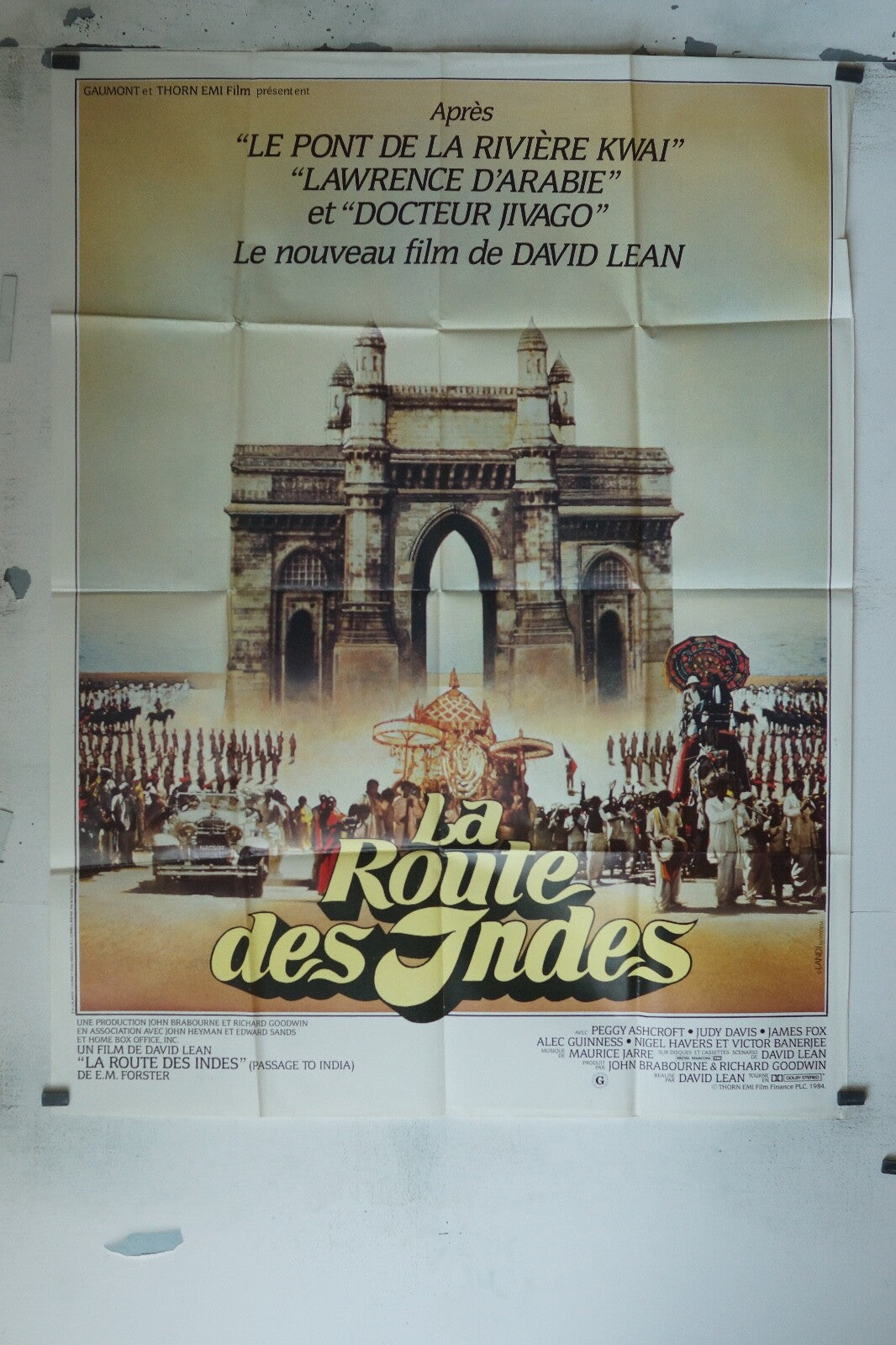 LA ROUTE DES INDES MOVIE POSTER ORIGINAL 120x160 DAVID LEAN