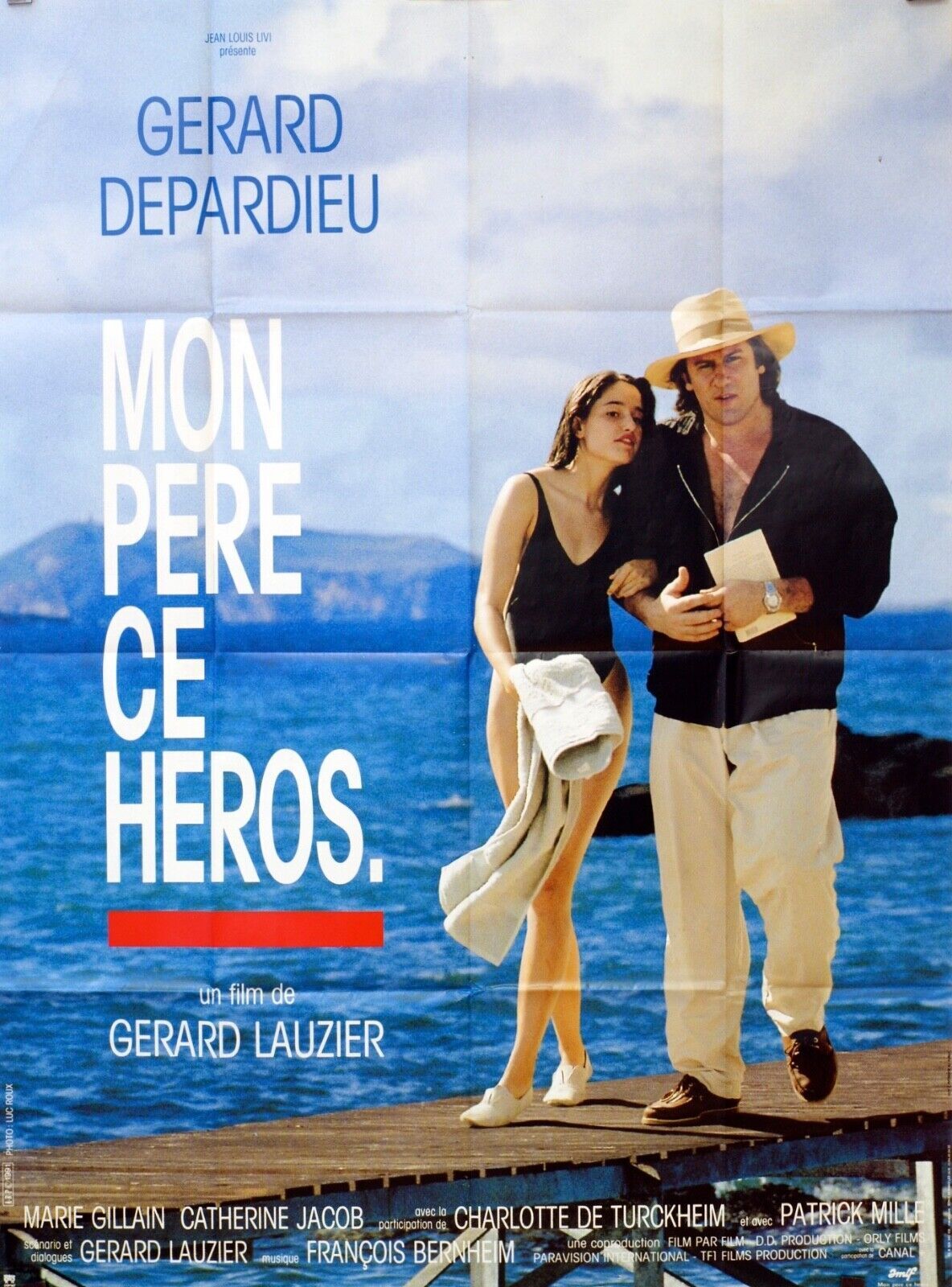 MON PÈRE CE HÉROS POSTER ORIGINAL 120x160 GERARD DEPARDIEU
